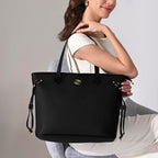 Lavie Signature Women's Canva 15 Inch Laptop Tote Handbag | Tote Bag for Work | Ladies purse | Stylish Shoulder Bag | Gift for Women