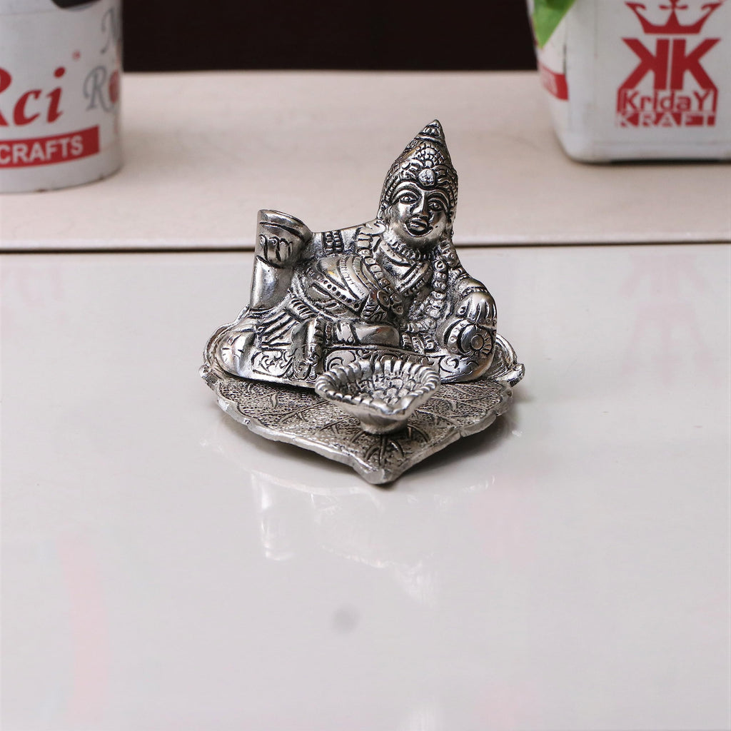 KridayKraft Metal Kuber Deepam Oil lamp for or Bringing Good Luck, Prosperity and Wealth,
