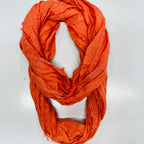 SOIE Women's Stylish Embroidered cotton Scarf/Scarves/Stole For Summers (ST-1 ORANGE FREE SIZE)