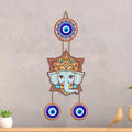 Artvibes Lord Ganesha Evil Eye Wall Hanging for Home Entrance | Spiritual Nazar Battu MDF Wall Decor | Vastu Decorative Wall Art for Living Room | Office | Temple & Main Door | Gift Item (WH_8552N)
