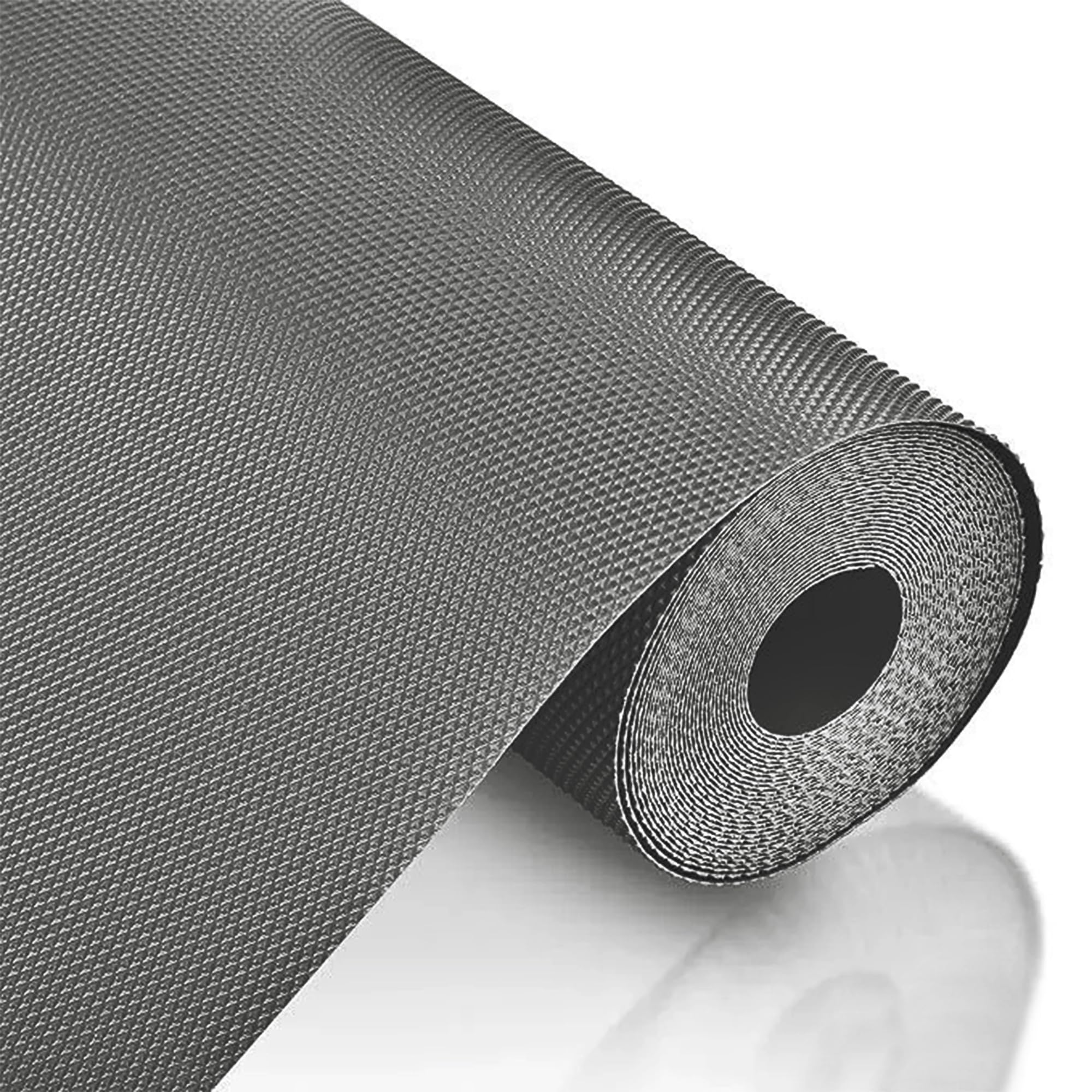 MollisHomes Liner Roll | EVA Anti-Slip Shelf Liner Roll - 5Mtr (500cm x 45cm) | Color: Titanium Dark Grey, Diamond Pattern - Durable EVA Material | Non-Slip Kitchen & Drawer Mat, Cabinet Liner Kafalo