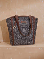 ZOUK Rhea Kapoor Adira Tote Bag for Women | Stylish Handbag for Woman | Premium Tote Bags | Purse Handbag | Big Size Stylish Hand Bags | Lattice Lace