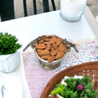 KridayKraft Aluminium Mukhwas Box Dryfruit Bowl (Silver)