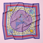 ULOS Women's Zodiac Signs Print Satin Scarf - Neck Scarf (Square) (22x22) (12 Designs)