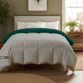 Day Care® 600 GSM Premium Comforter | Cloud Down Touch Microfiber Quilt | Heavy Warm Winter Blanket Rajai | Soft, Lightweight & Machine Washable - 60x90 Single Bed | Silver/Teal Kafalo
