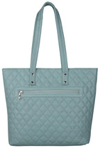 URBAN FOREST Nancy Pastel Blue Quilted Leather Handbag for Women