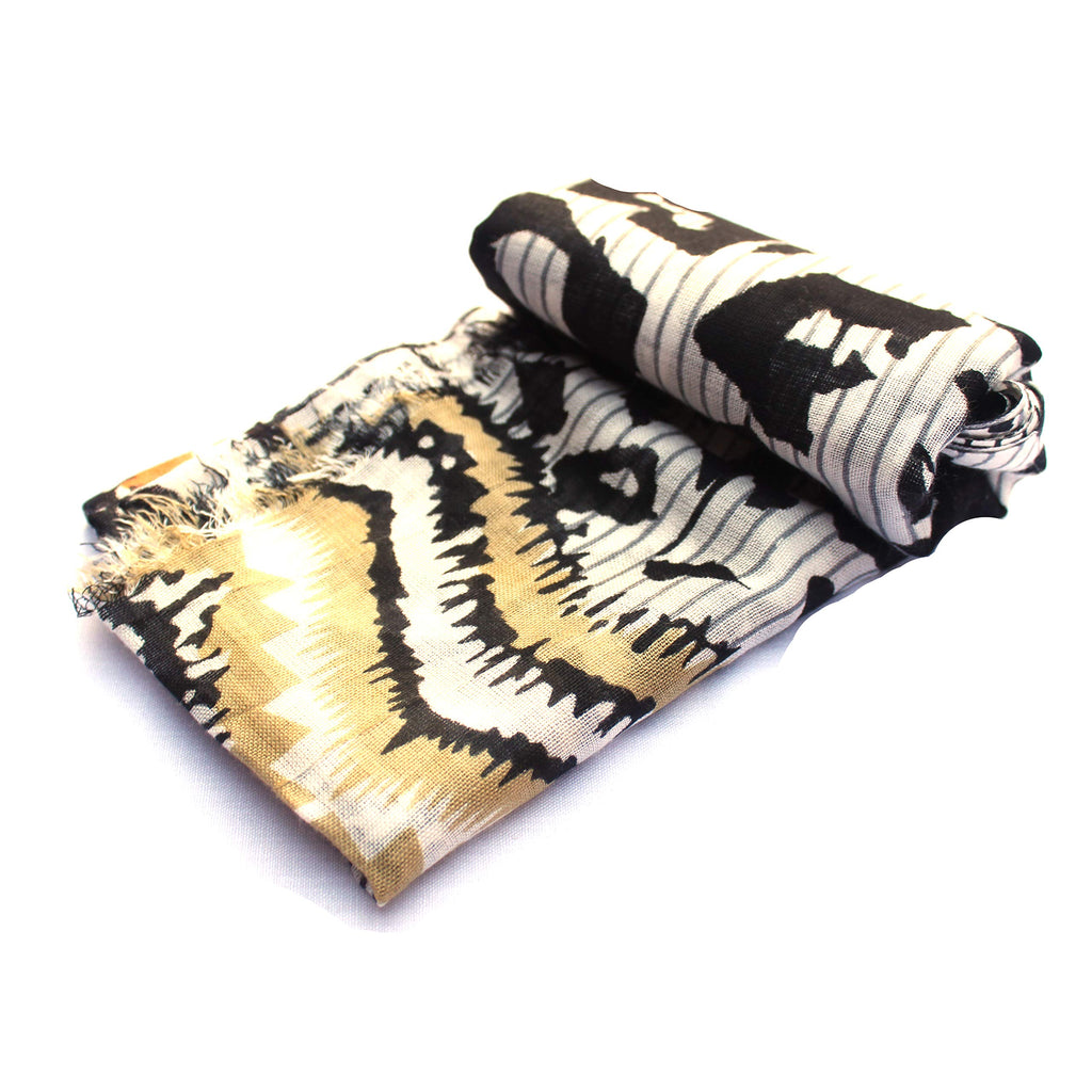 bratkrok WOMEN'S TRENDY FLORAL PRINTED RAYON SCARVES/STOLES MULTICOLOUR (PACK OF 3)