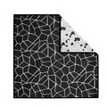 Star Weaves Waterproof Bed Server/Food Mat/Bedsheet Protector/Reversible in 3 Layered Heavy Material(Abstract Black)/ bed server mat Reversible/ Place Mat Kafalo