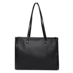 Accessorize London Women's Fabric Rosie Book Black Shoulder Tote Bag (BLACK)