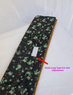 Switchon Rayon Innovative scarf for Women with closer Hook and Loop Tape size adjustable (Black,Green)