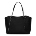 Miraggio Dakota Solid Structured Tote Bag for Women | For Office Use, Work | Fits Upto 16 Laptop | Stylish Handbag For Women (Black)