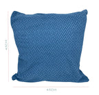 House of Quirk Polar Fleece Fabric Cushion Cover with Zipper Pack of 2 (Sky Blue, 45 x 45 cm)