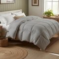 Day Care® Cloud Loom 600 GSM Filling Microfiber Comforter | Ultra Warm Heavy Winter Quilt Blanket Rajai | Soft, Fluffy & Hypoallergenic Bedding | 60x90 Single Bed - Silver Grey Kafalo