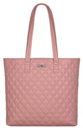 URBAN FOREST Nancy Pastel Pink Quilted Leather Handbag for Women