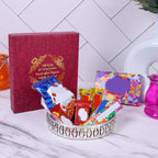 Traditional Metal Diya Tray and Bowl Set | Decorative Diwali Pooja Thali Combo | Handcrafted Festival Diya Gift Set & Bowls for Home Décor, & Wedding Gifting (Round Silver Tray 6 Inch)