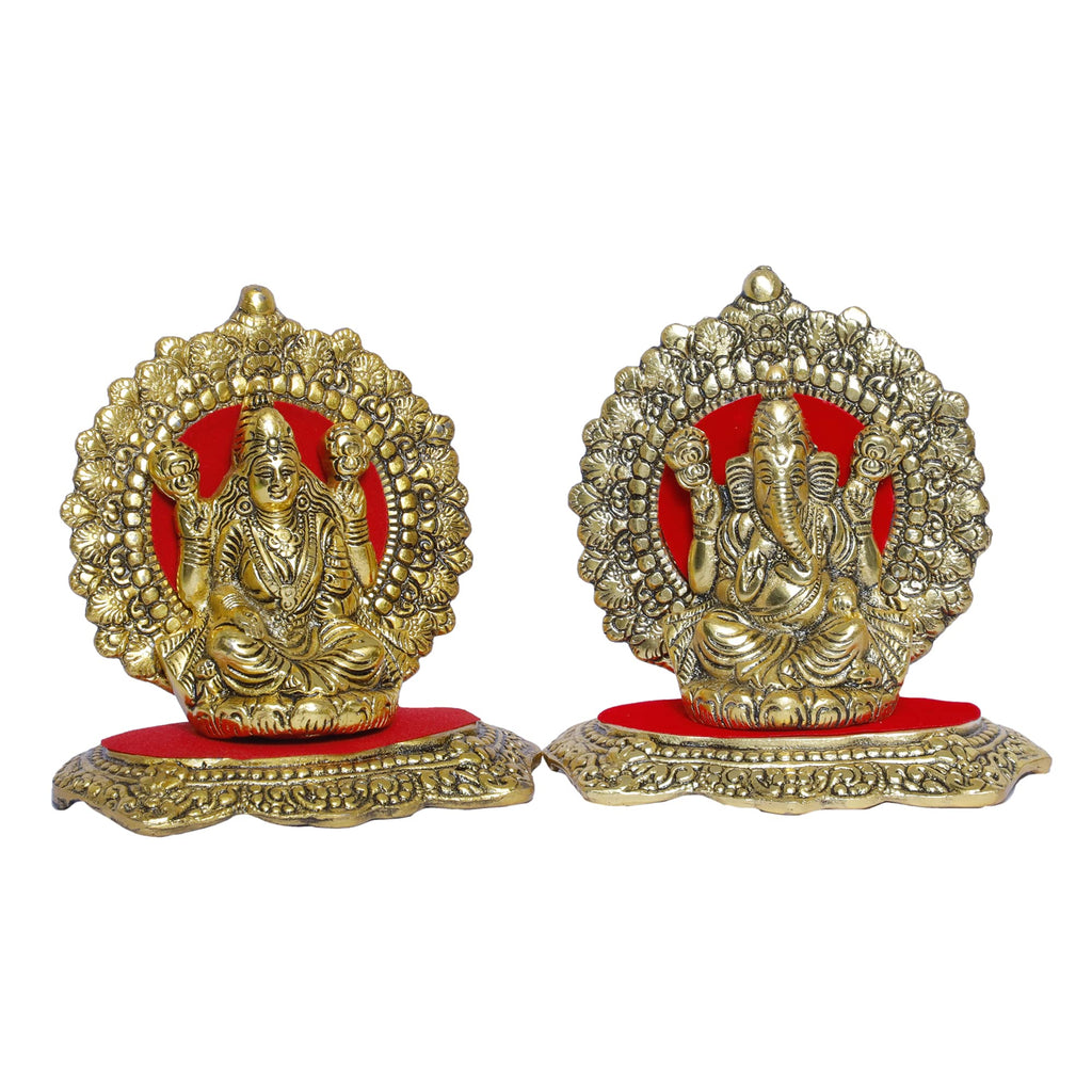KridayKraft Metal Laxmi Ganesh Statue/Murti for Pooja Room & Home Office Décor,Laxmi Ganesha Idol for Diwali Gift,Religious Idol Showpiece Figurines Decorative & Diwali Poojan...