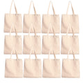 adhyah Unisex-Adult Reniccaa Extra Large Utility Tote, Foldable Reusable Tote Bags 100% Organic Cotton Grocery,Eco-Friendly,Multi-Purpose Carry Bag. (Pack Of 8)