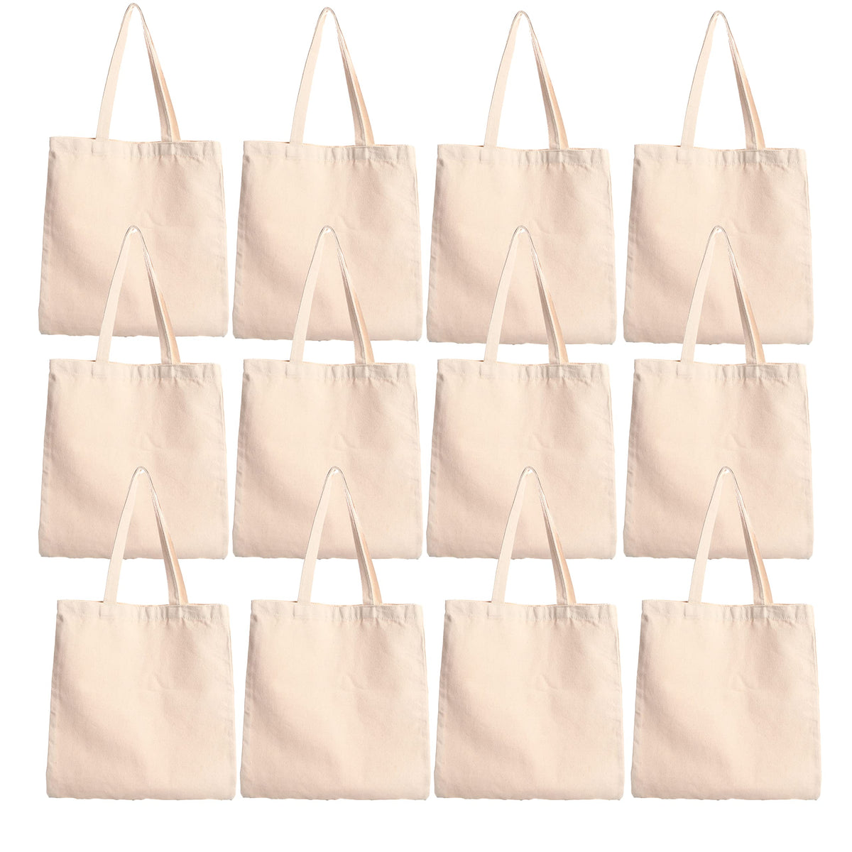 adhyah Unisex-Adult Reniccaa Extra Large Utility Tote, Foldable Reusable Tote Bags 100% Organic Cotton Grocery,Eco-Friendly,Multi-Purpose Carry Bag. (Pack Of 8)