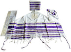 Bethlehem Gifts TM Authentic Messianic Jewish Christian Tallit Prayer Shawl from Israel (Purple, XL)