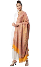 Weavers Villa Women Pashmina Shawl (Yellow, Large)