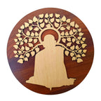 SWAGSTATION Swami Samarth MDF Spiritual Wall Hanging | Mandir & Home Temple Decor for Pooja Room, Office & Entrance (8 Inch)