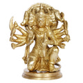 ARTVARKO Brass Panchmukhi Hanuman Showpiece Figurine Sculpture Home Decoration & Gifting Purpose Size 9 Inch