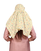 TESY QWEN Women's Scarf Cum Mask with Cap, Rayon Multi-Functional Neck Gaiter with UV Protection for Biking, Hiking and Travel (Music)