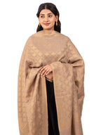 Naureen Women Pashmina Blend Zari Shawl, Warm and Soft, 40x80 inch