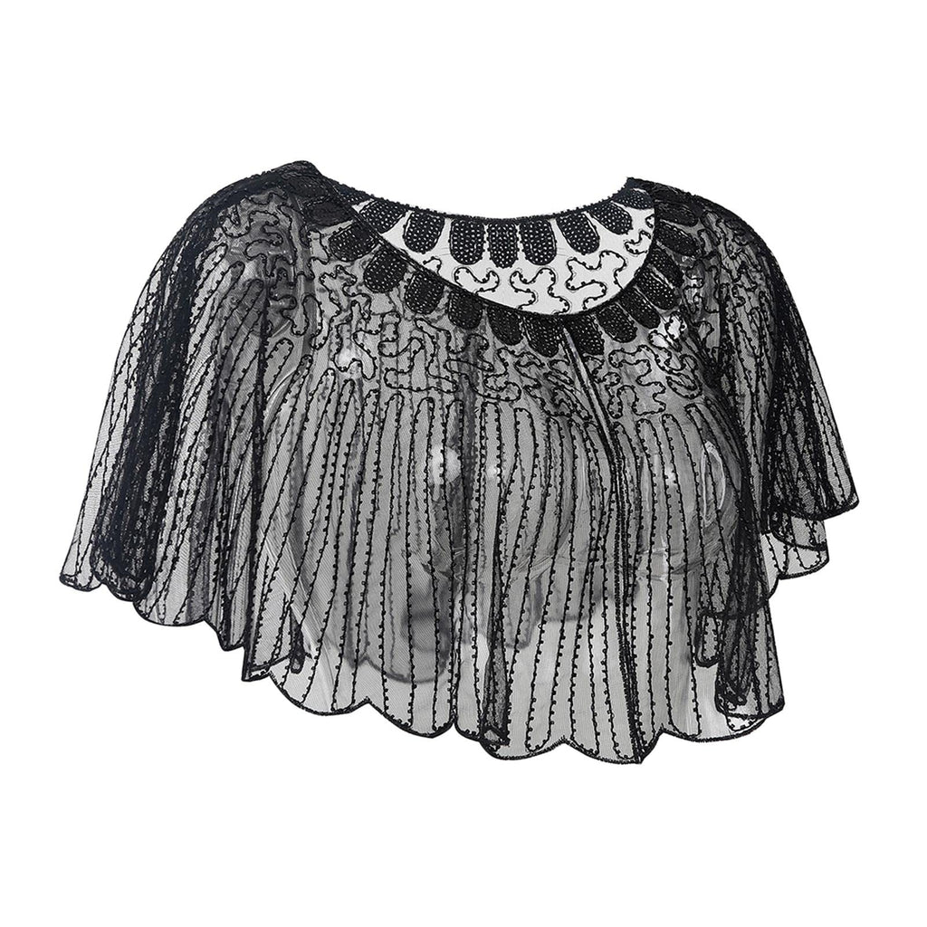 Generic Women Shawl Wrap Fashion Wedding Summer Formal Occasion Evening Evening Cape Black