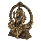 ARTSARA Fine Brass Raj Rajeshwari Devi Idol Goddess Lalita Tripura Sundari Statue for Home Mandir, Lalita Devi Murti Decor Gifts 4 Inch