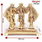 KridayKraft Shri Ram Darbar Metal Statue for Pooja,Lord Rama Laxman Sita & Hanuman Murti Religious Idol for Home,Office Decor,Shopiece Figurines,Gift Article...