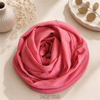 Leaf & FEATHER™ Hijab Scarf for Women | Chiffon Hijab Set | Georgette Dupatta | Soft Lightweight Breathable Shawl | Elegant Daily Wear | Pack of 3 (Mauve Pink - Baby Pink - Grey)