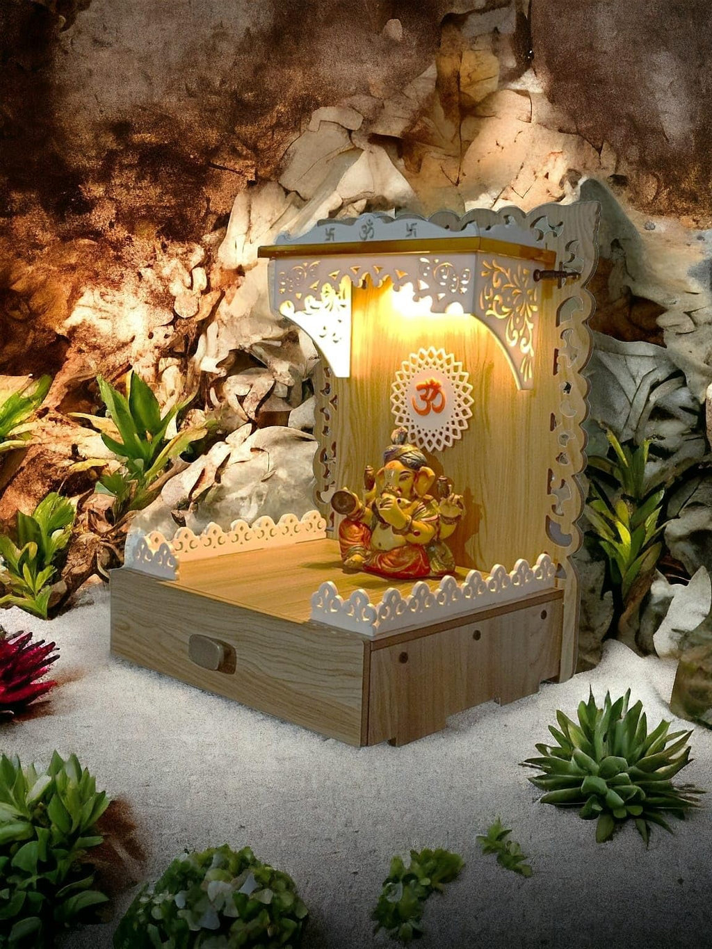 7CR Royal Wooden Acrylic Temple
