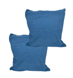 House of Quirk Polar Fleece Fabric Cushion Cover with Zipper Pack of 2 (Sky Blue, 45 x 45 cm)