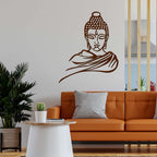 VibeCrafts Lord Buddha MDF Wooden Wall Hanger for Home Decor|Office|Gift (WHVC1Pcs1_50002)