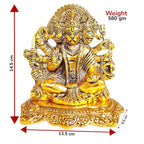 KridayKraft Panchmukhi Hanuman ji Metal Statue,Bajrangbali Murti for Pooja Room & Decor Your Home,Office,Religious Idol Gift Article,Showpiece Figurines...