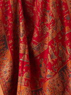 Pashmoda Women Gulbahar Kaani Wool Blend Kashmiri Shawl, Stole, Scarf, Luxury Pashmina Evening Wrap (Size: 101 X 203 CM)