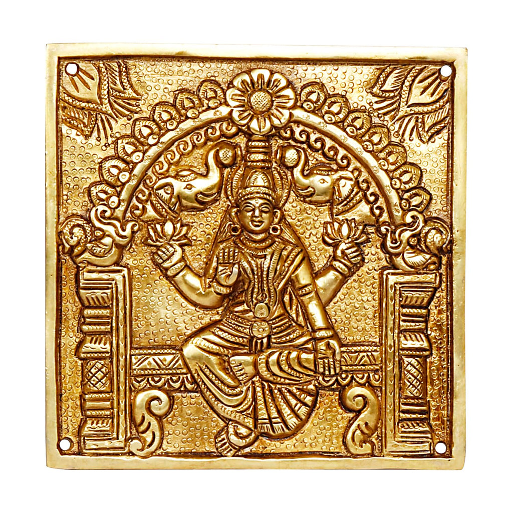 ARTVARKO Brass Ashtalakshmi Laxmi Set of 8 Pcs Ashta Lakshmi Wall Hanging Luxmi for Diwali Pooja Mandir Temple Office Décor Gift 6 Inch