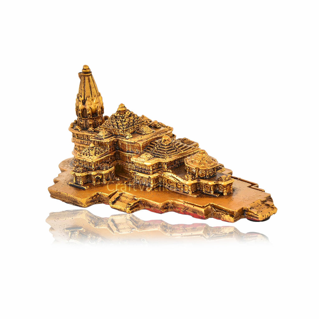 CraftVatika Ram Mandir Ayodhya Model 3D Authentic Design | Ayodhya Ram Mandir Model Resin for Home Temple Home Decor & Gifts Items