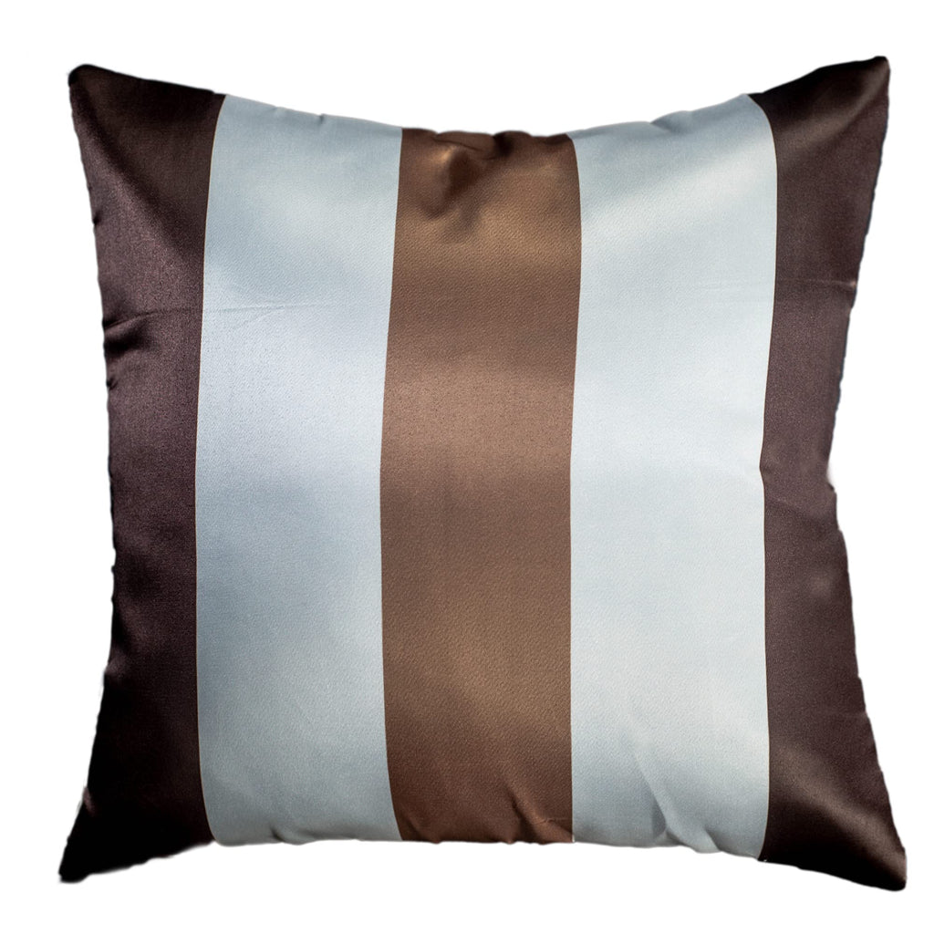 Vendola Mocha Microfiber Satin 250TC Cushion Pillow Covers, Coffee Brown, Set of 5(Cadbury,12x12)