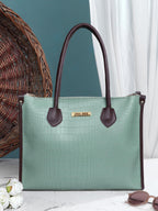 LEGAL BRIBE Women Crock Style Classic Tote Bag (Green)