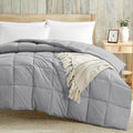 Luxury 100 GSM Summer Comforter Double Bed All Season AC Comforter/Blanket/Duvet Soft & Breathable Lightweight (90 X 100 Inches) - Double Bed Comforter - Silver Grey Color Kafalo