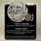 FAHABO Shimmer Woven Cotton Blend Scarf for Women – Lightweight Hijab & Stole Wrap | 73 x 29 Inches (Brown)