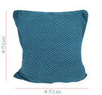 House of Quirk Polar Fleece Fabric Cushion Cover with Zipper Pack of 6 (Teal, 45 x 45 cm)