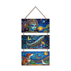 Artvibes Contemporary Indian Folk Fusion Art Decorative Wall Art MDF Wooden Wall Hanger for Home | Festive Decor | Sceneries | Aesthetic Wooden Decor | Handcrafted Art | Unique Gift Items (WH_9445N)