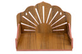 VJ SONS Art and Craft Wooden Temple Beautiful Plywood Mandir Pooja Room Home Decor Office OR Home Temple (Brown)