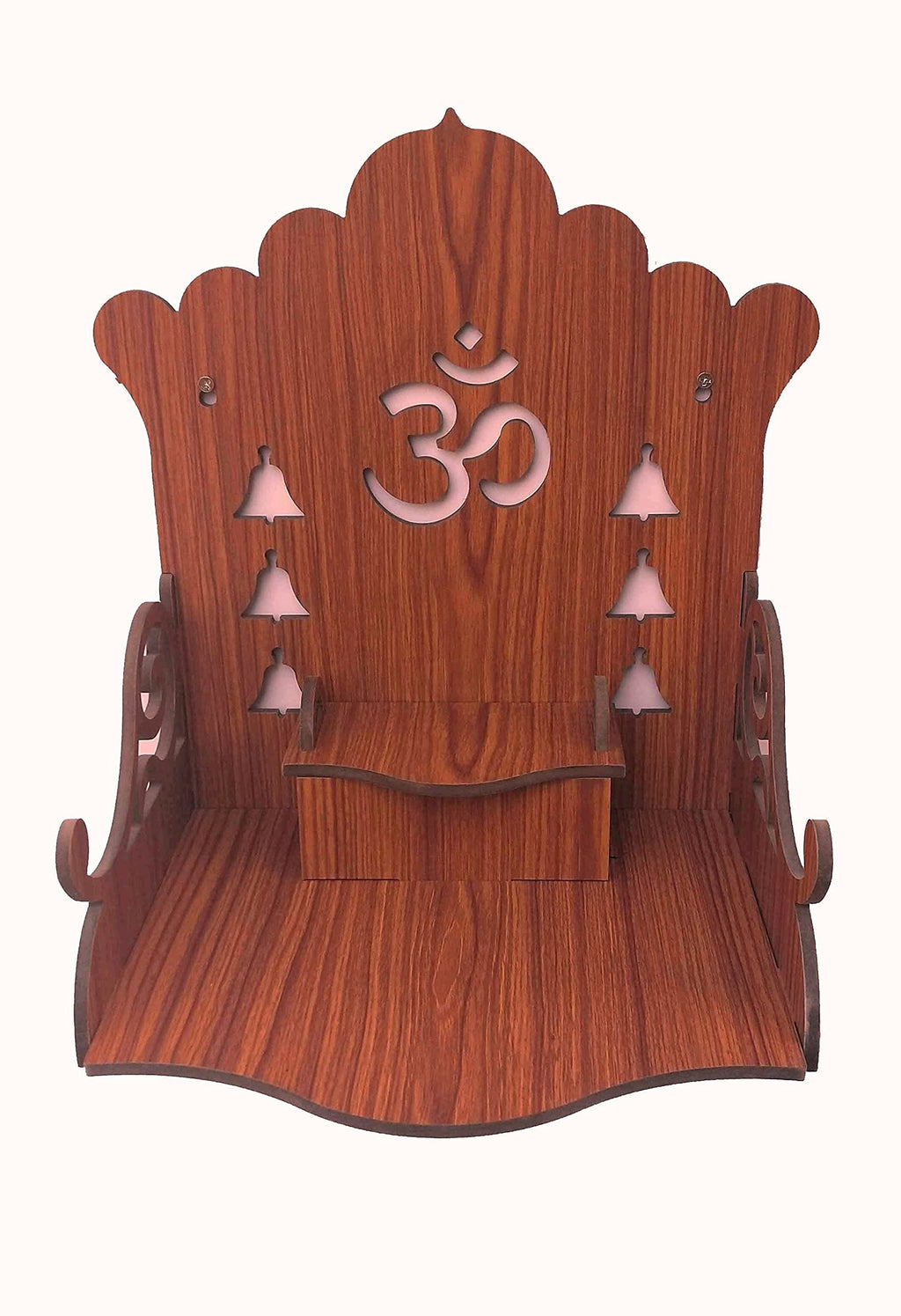 MANDIRAM SSI Fully Handmade Beautiful Small Wooden Home and Office Temple