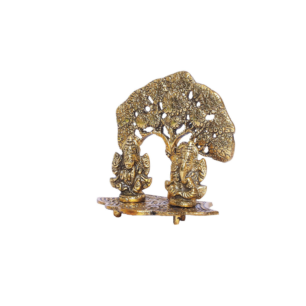 KridayKraft Metal Laxmi Ganesh Statue/Murti for Pooja Room & Home Office Décor,Laxmi Ganesha Idol for Diwali Gift,Religious Idol Showpiece Figurines Decorative & Diwali Poojan...