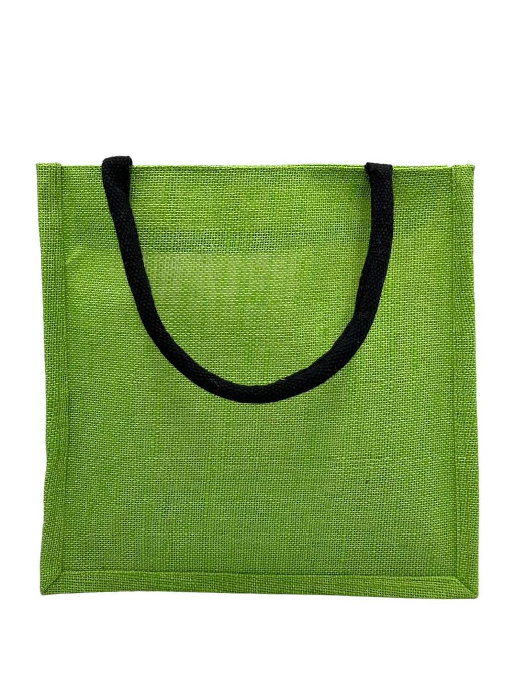 JUTEKA Printed Eco Friendly Jute Bag with Zipper Closure and Premium Cotton Handles for Lunch, Grocery, Tiffin, Office, Shopping