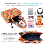 Lady Quinton Stylish Jute Tote Bag For Office and Laptop, Shopping Shoulder Bag, Shoppers Tote Handbags Lightweight Waterpoof Big Size, Grocery Bag, Eco Friendly Bags For Shopping For Women (ORANGE)